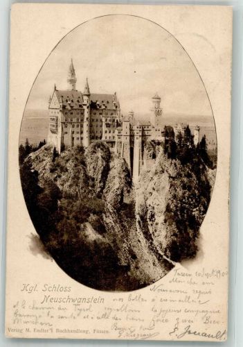 87645 W8959 Hohenschwangau 1900 - Neuschwanstein