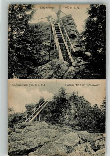 95643 W8593 Tirschenreuth - Saubadfelsen Katzentrögel Naturpark Steinwald