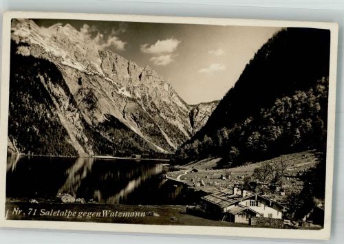 83471 W8240 Königssee b Berchtesgaden 1925 - Saletalpe Hüttenstempel