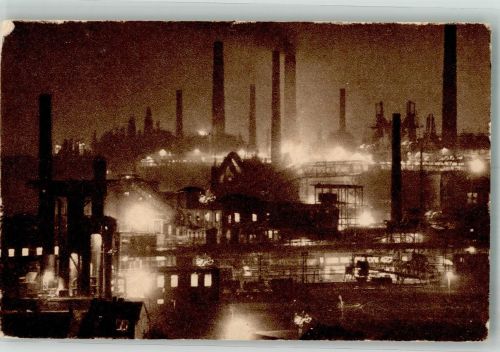 66333 W6620 Völklingen - Eisenwerke bei Nacht