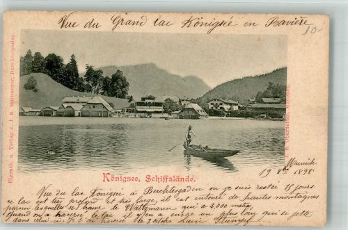 83471 W8240 Königssee b Berchtesgaden 1898 - Schiffslände