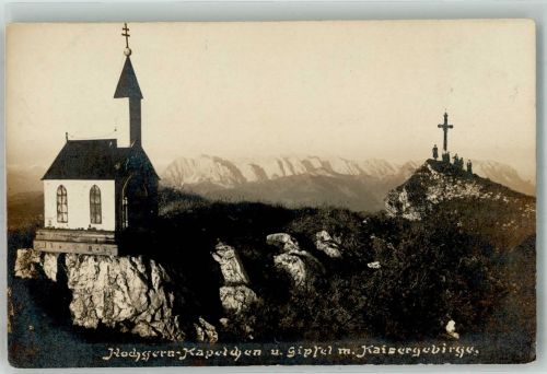 83246 W8218 Unterwössen - Hochgern-Kapelle Gipfelkreuz