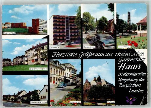 42781 W5657 Haan , Rheinl - Rathaus Kaiserstrasse Krankenhaus