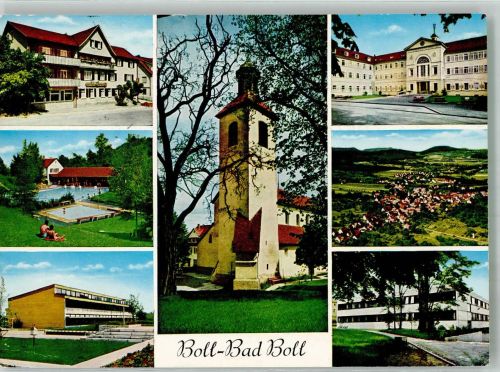 73087 W7325 Bad Boll - Hotel Löwen Schwimmbad Neue Schule