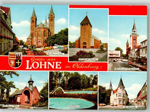 49393 W2842 Lohne Oldenburg - Schwimmbad St.-Anna-Klus Rathausplatz