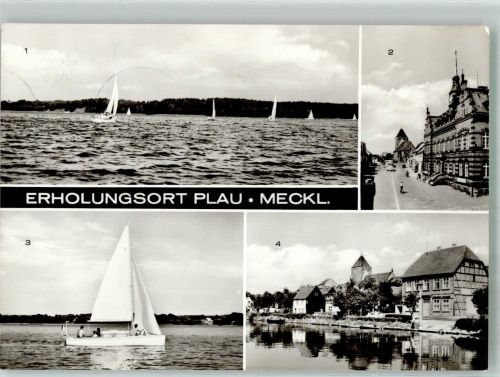 19395 O2864 Plau - See Marktplatz Strandstrasse
