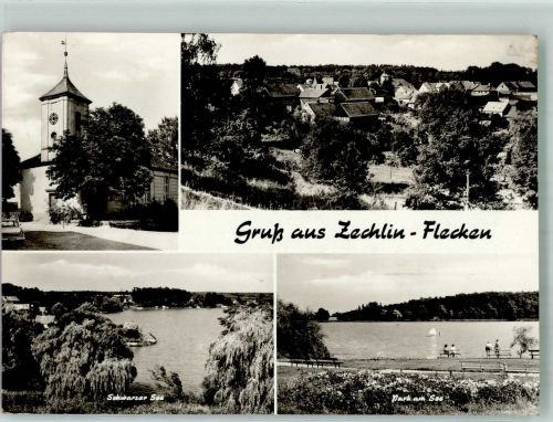 16818 O1950 Flecken Zechlin - Schwarzer See Park Kirche