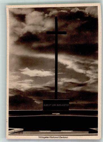 W4000 Düsseldorf Kreuz des Schlageter-National-Denkmal Schlageter 1935 Gebrauchsspuren