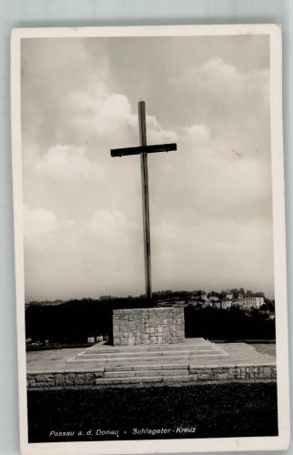 W8390 Passau Schlageter-Kreuz Schlageter 1943 Foto AK