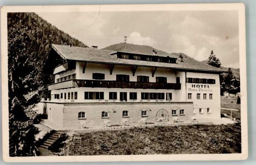 83727 W8162 Neuhaus b Schliersee Foto AK Hotel Maria Theresia Fotograf Danninger Notopfermarke
