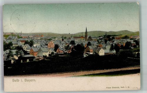 95100 W8672 Selb 1906 - Panorama des Ortes mit St. Andreas Kirche