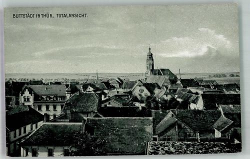 99628 O5232 Buttstädt 1906 - Panorama des Ortes mit St. Michaelis Kirche Verlag Wiedemann 634