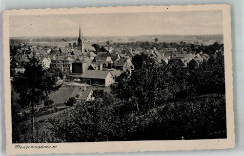 34454 W3548 Mengeringhausen 1943 Foto AK Panorama des Ortes mit Sankt-Georg-Kirche Verlag Thoericht Nr. 15998