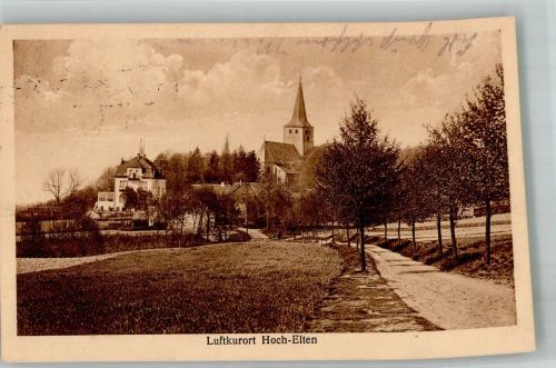 46446 W4240 Elten 1927 - St. Vitus Kirche mit Kurhaus Hoch-Elten