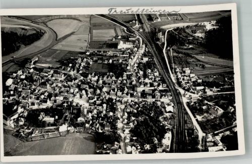 91757 W8830 Treuchtlingen 1936 Foto AK Fliegeraufnahme des Ortes Ort handschriftlich