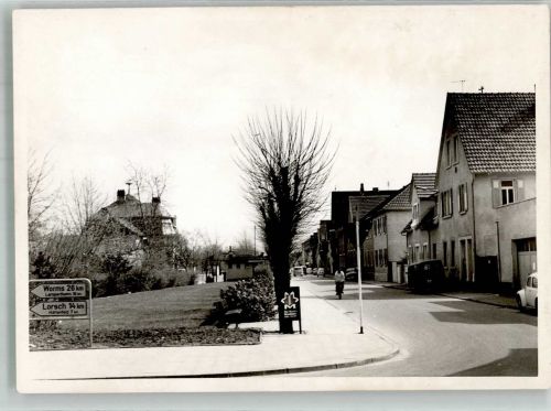 68519 W6806 Viernheim Foto AK Wegweiser Straßen- Kreuzung Ort handschriftlich