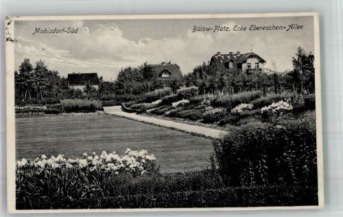 10115 O1147 Mahlsdorf 1931 Foto AK Bülow-Platz Ebereschen Allee