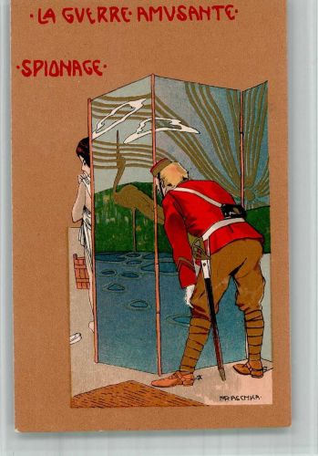 Geishas La Guerre Amusante Spionage sign. M Raschka Kunstgeschichte 1902 BOAKC