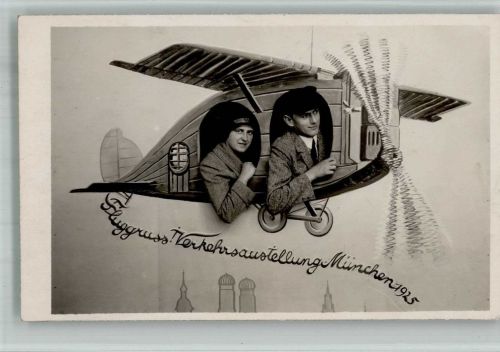 W8000 München Verkehrsausstellung Studiokulisse Fotomontage 1925 BOAKC