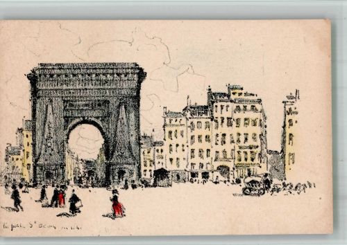 Paris Porte Saint-Denis Cinderella-Ganzsache Joseph Prudhomme Kunstgeschichte BOAKC