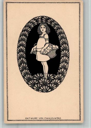 W6100 Darmstadt F.W.Kleukens Ausstellung der Künstler-Kolonie Offizielle Postkarte Nr. 11 Kunstgeschichte Darmstadt 1914 BOAKC