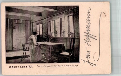 25980 W2280 Keitum Foto AK Landschaftliches Haus