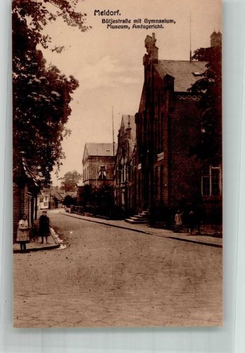25704 W2223 Meldorf Foto AK Amtsgericht Museum Schule Bütjestrasse