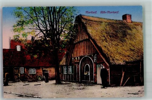 24589 W2353 Nortorf b Neumünster 1917 Foto AK Bauernhaus Alt-Nortorf