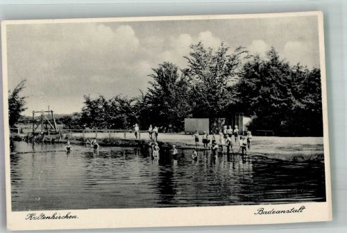 24568 W2358 Kaltenkirchen , Holst 1941 Foto AK Schwimmbad