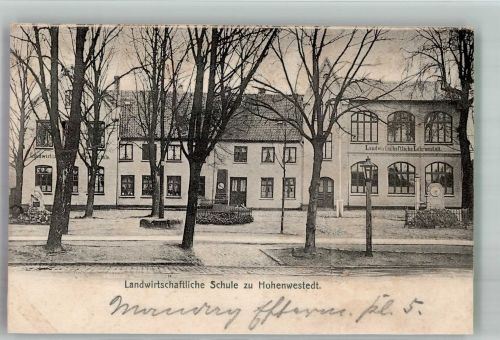 24594 W2354 Hohenwestedt 1906 Foto AK Landwirtschaftliche Schule