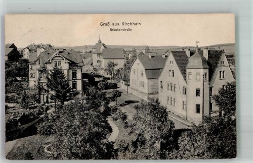 35274 W3575 Kirchhain Foto AK Brückenstrasse Bahnpost Kassel