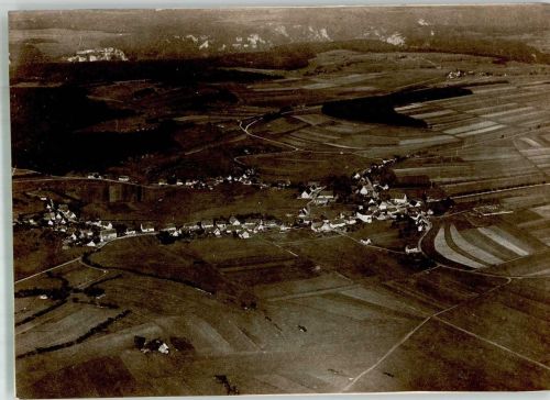 88637 W7795 Leibertingen 1934 FOTO KEINE AK Original aufmontierte Verlagsmusterkarte Fliegeraufnahme