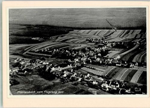 67686 W6751 Mackenbach , Kr Kaiserslautern FOTO KEINE AK Fliegeraufnahme Original aufmontierte Verlagsmusterkarte