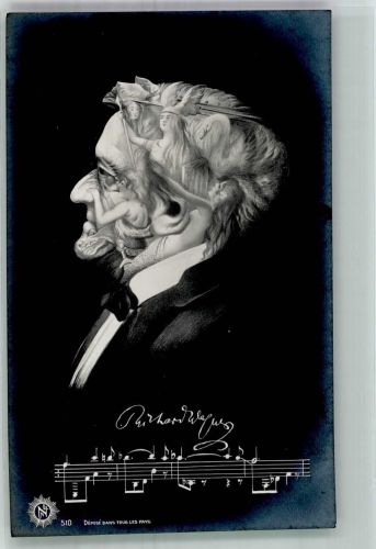 Wagner, Richard Der Kopf ist aus verschieden Heldinnen seiner Oper Metamorphose Foto AK