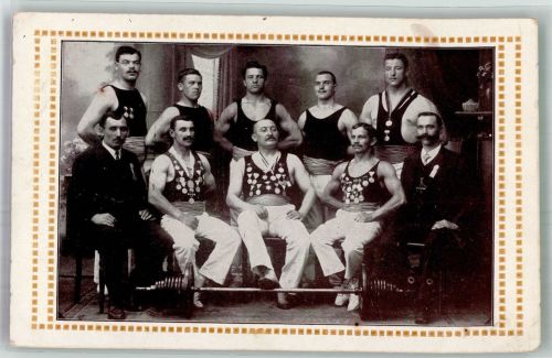 W8900 Augsburg , Bay 2 Zentner Riege Athleten Club Siegfried Kraftsport 1915