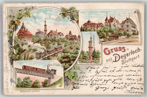 W7000 Degerloch Gruss aus Zahnradbahn