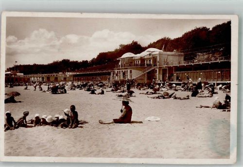 Varna Stalin 1930 Foto AK Schwimmbad Strand