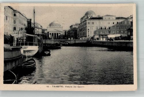 34100 Trieste / Triest / Trst 1931 Foto AK Am Kanal