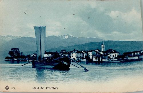 28900 Isola dei Pescatori Fischerinsel 1917 Foto AK Feldpost WK I Isola dei Pescatori
