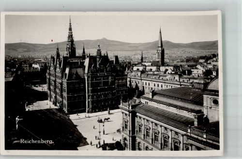 Liberec Reichenberg i. Böhmen 1938 Foto AK Rathaus