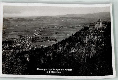 Hermsdorf Sobiecin 1938 Foto AK Burg Kynast