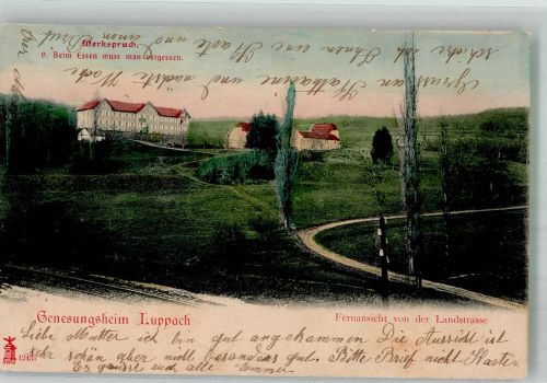 68480 Bouxwiller Buchsweiler 1903 Foto AK Krankenhaus Genesungsheim lUppach