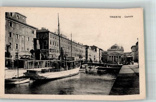34100 Trieste / Triest / Trst 1926 Foto AK Kanal Hafen