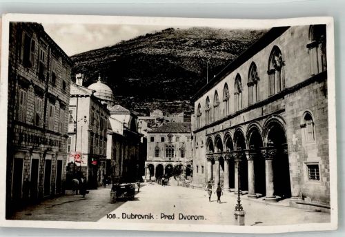 Dubrovnik Ragusa 1929 Foto AK Pred Dvorom