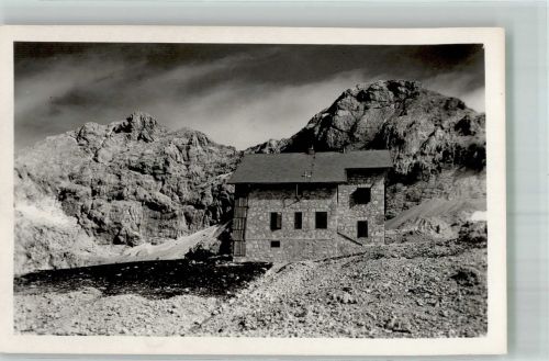 Triglavhaus Kredaricahütte 1958 Foto AK Berghütte Planika-Hütte