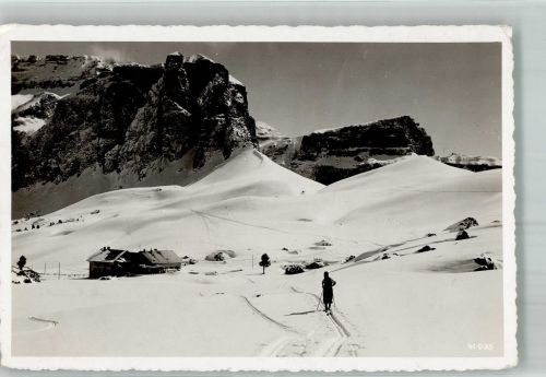 Sellajoch Passo Sella 1939 Winter Hüttenstempel Rifugio Passo Sella