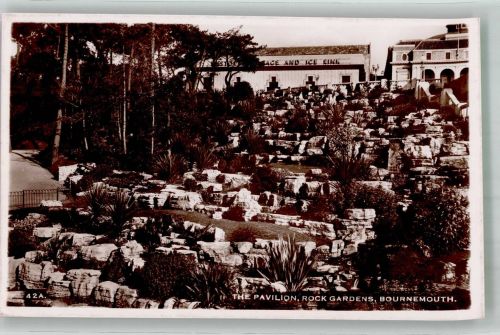 Bournemouth 1949 Foto AK rock Gardens the Pavilion