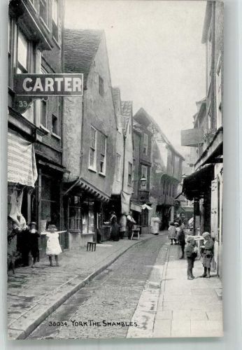 York Foto AK The Shambles Gasse Kinder