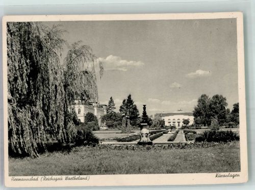 Ciechocinek 1941 Foto AK Kuranlagen Hermannsbad