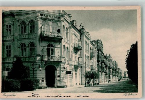 Frantiskovy Lazne Franzensbad 1924 Foto AK Parkstrasse